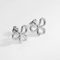 1 Pair Cute Simple Style Classic Style Bow Knot Plating Stainless Steel 18k Gold Plated Ear Studs main image 5