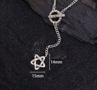 Simple Style Star Copper Pendant Necklace main image 2