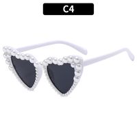 Vacation Wings Ac Special-Shaped Mirror Inlaid Pearls Full Frame Women's Sunglasses sku image 4