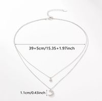 Simple Style Star Moon Sterling Silver Plating Inlay Zircon White Gold Plated Pendant Necklace main image 2