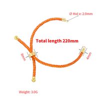 1 Piece Simple Style Geometric Rope Brass Knitting Rope Jewelry Accessories main image 2
