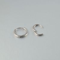 1 Pair Casual Simple Style Classic Style Solid Color Plating Stainless Steel Ear Studs sku image 2