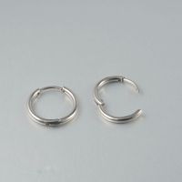 1 Pair Casual Simple Style Classic Style Solid Color Plating Stainless Steel Ear Studs sku image 3