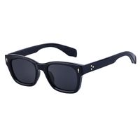Vintage Style Solid Color Pc Square Full Frame Men's Sunglasses main image 4