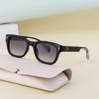 Vintage Style Solid Color Pc Square Full Frame Men's Sunglasses main image 3
