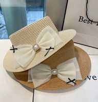 Women's Sweet Pastoral Bow Knot Big Eaves Straw Hat main image 2