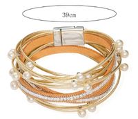 Style Vintage Perle Faux Cuir Alliage Femmes Bracelets main image 2