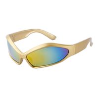Hip-Hop Gradient Color Pc Special-Shaped Mirror Full Frame Women's Sunglasses main image 7
