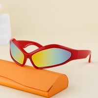 Hip-Hop Gradient Color Pc Special-Shaped Mirror Full Frame Women's Sunglasses main image 3