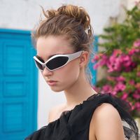 Hip-Hop Gradient Color Pc Special-Shaped Mirror Full Frame Women's Sunglasses main image 1
