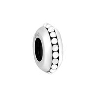 1 Piece 9.9mm Diameter Hole 2~2.9mm Sterling Silver Solid Color Polished Beads main image 6