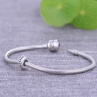 1 Piece 9.9mm Diameter Hole 2~2.9mm Sterling Silver Solid Color Polished Beads main image 4