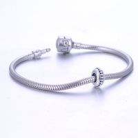 1 Piece 9.9mm Diameter Hole 2~2.9mm Sterling Silver Solid Color Polished Beads main image 5