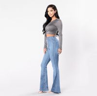 Daily Street Classic Style Commute Solid Color Full Length Jeans main image 4