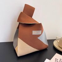 Women's Small Polyester Color Block Vintage Style Classic Style Square Open Handbag sku image 1