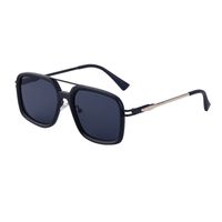Simple Style Solid Color Pc Square Full Frame Men's Sunglasses main image 4