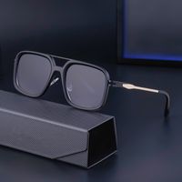 Simple Style Solid Color Pc Square Full Frame Men's Sunglasses main image 3