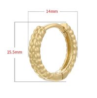 1 Pair Casual Vintage Style Classic Style Round Plating Brass Earrings main image 2
