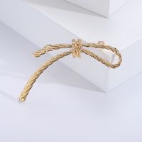 Simple Style Bow Knot Alloy Plating Women's Brooches sku image 1