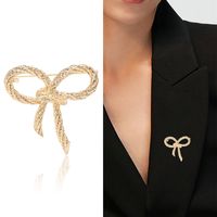 Elegant Simple Style Bow Knot Alloy Plating Women's Brooches main image 3
