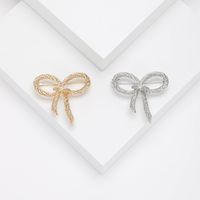 Elegant Simple Style Bow Knot Alloy Plating Women's Brooches main image 1