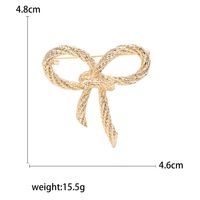Elegant Simple Style Bow Knot Alloy Plating Women's Brooches main image 2