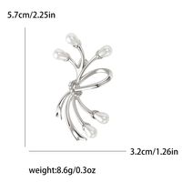 Elegant Einfacher Stil Bogenknoten Legierung Überzug Inlay Künstliche Perlen Strasssteine Frau Broschen main image 2