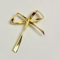 Elegant Simple Style Bow Knot Alloy Plating Women's Brooches sku image 1