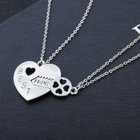 Simple Style Heart Shape Alloy Plating Unisex Pendant Necklace main image 2
