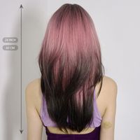 Women's Casual Sweet Casual Holiday Chemical Fiber Bangs Long Straight Hair Wig Net main image 10