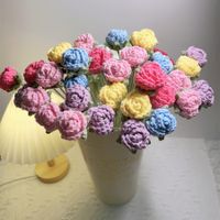 Sweet Flower Knit Artificial Decorations main image 1