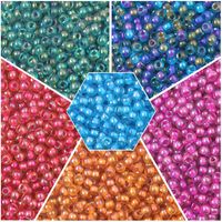 1 Set Diameter 4mm Hole 1~1.9mm Glass Ball Beads main image 6