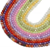 1 Set Artificial Crystal Solid Color Beads main image 3