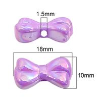 10 Pieces Arylic Bow Knot Beads main image 2