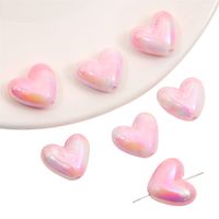 5 Pieces Arylic Heart Shape Beads sku image 3