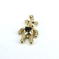 1 Piece Cute Bear Alloy Plating Inlay Pendant Jewelry Accessories main image 5