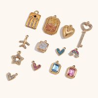 1 Piece Ig Style Star Heart Shape Stainless Steel Plating Pendant Jewelry Accessories main image 3