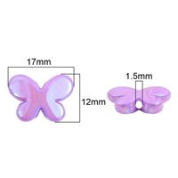 10 Pieces Arylic Butterfly Beads main image 2