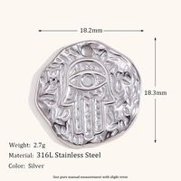 1 Piece Simple Style Geometric Stainless Steel Polishing Pendant Jewelry Accessories main image 3