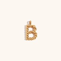1 Piece Simple Style Letter Stainless Steel Plating Pendant Jewelry Accessories sku image 2