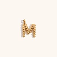 1 Piece Simple Style Letter Stainless Steel Plating Pendant Jewelry Accessories sku image 13