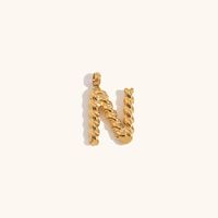 1 Piece Simple Style Letter Stainless Steel Plating Pendant Jewelry Accessories sku image 14