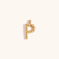 1 Piece Simple Style Letter Stainless Steel Plating Pendant Jewelry Accessories sku image 16
