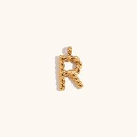 1 Piece Simple Style Letter Stainless Steel Plating Pendant Jewelry Accessories sku image 18