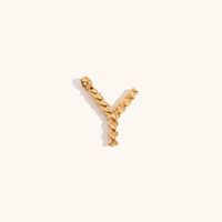 1 Piece Simple Style Letter Stainless Steel Plating Pendant Jewelry Accessories sku image 25