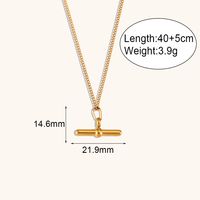 Simple Style Geometric Stainless Steel Titanium Steel Plating Earrings Necklace main image 2
