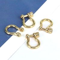 1 Piece Metal Solid Color Jewelry Buckle Simple Style main image 1