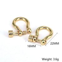 1 Piece Metal Solid Color Jewelry Buckle Simple Style main image 2