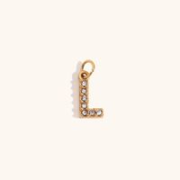 1 Piece Simple Style Letter Stainless Steel Plating Pendant Jewelry Accessories sku image 21