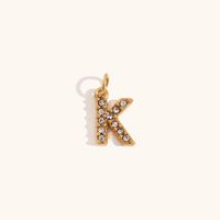 1 Piece Simple Style Letter Stainless Steel Plating Pendant Jewelry Accessories sku image 8